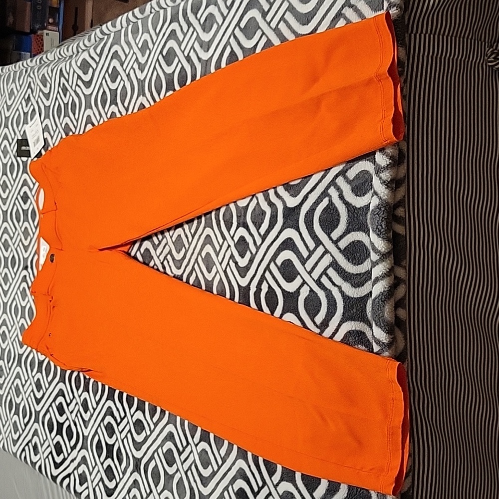 Women Bold Orange Pants